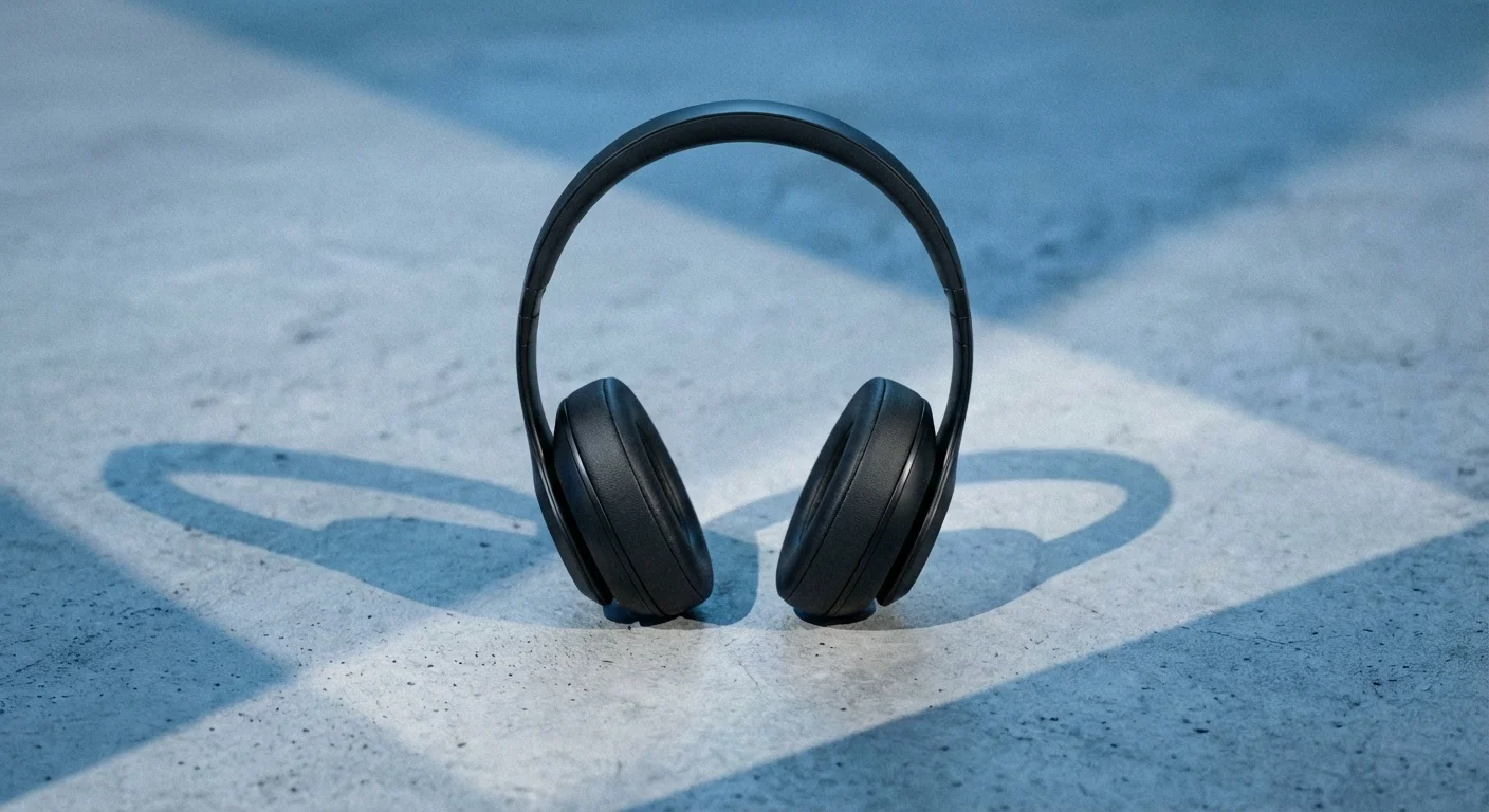 AI-generated headphones — side angle